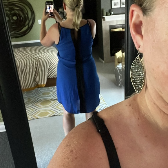 DANIEL RAINN Lined Royal Blue Dress, Size Large - Picture 12 of 12